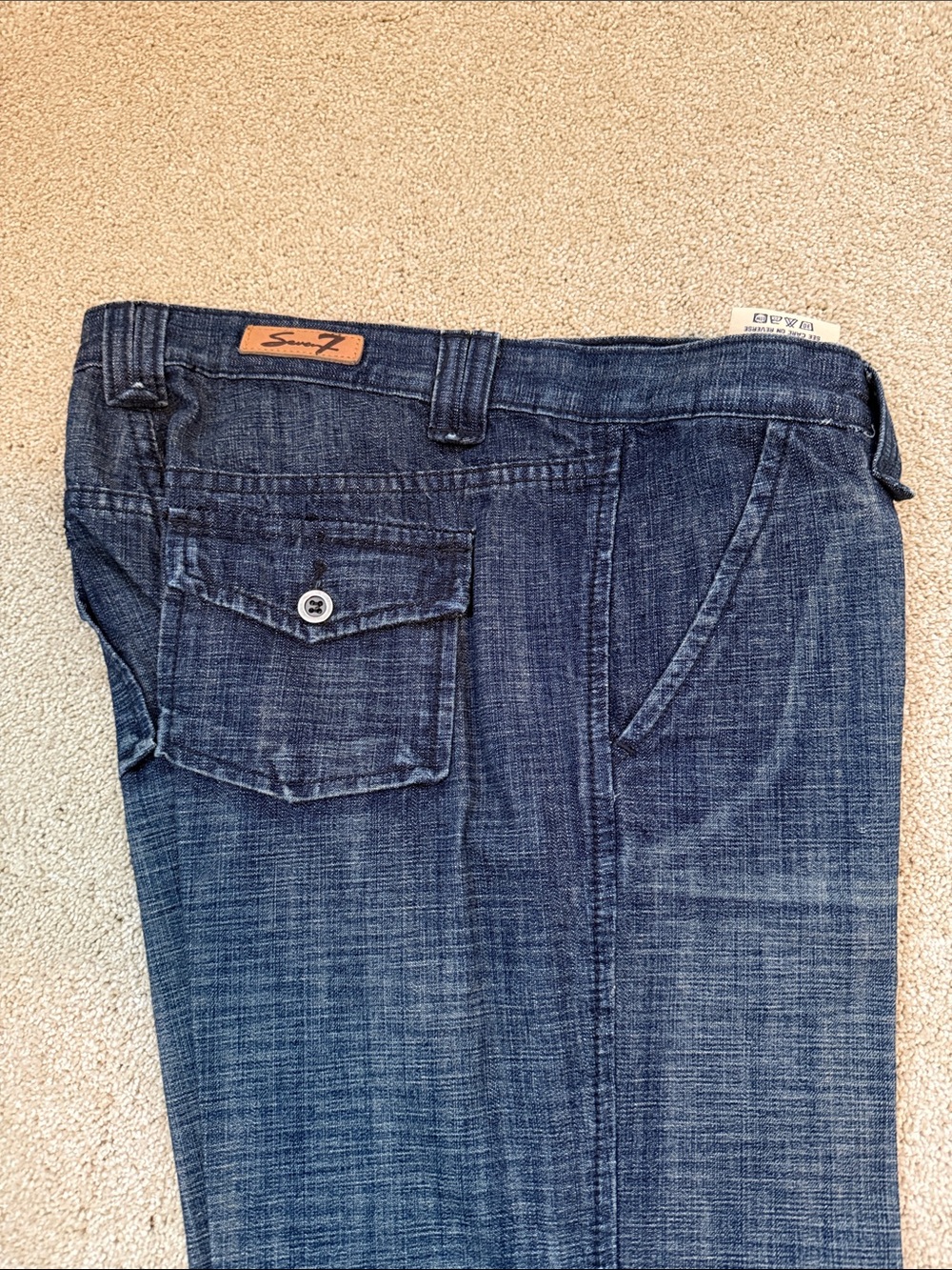 Women’s 7 For All Mankind Relaxed Fit Dark Blue Denim Jeans
